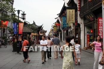 street scene, shop, shopping, hangzhou, china, shops