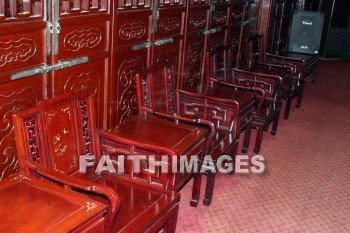 chinese chairs, carving, hu qing yu tang medicine shop, pharmacy, hangzhou, china, pharmacies