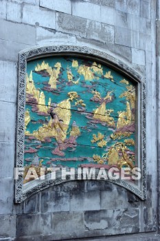 chinese wall decoration, hu qing yu tang medicine shop, pharmacy, hangzhou, china, pharmacies