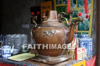 giant teapot, tea shop, tea, hangzhou, china, teas