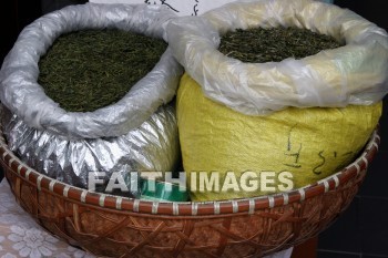 tea, bags of tea, hangzhou, china, teas