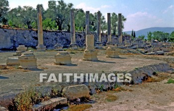 Samaria, city, Northern, kingdom, Israel, prophet, Elijah, Elisha, shemer, omri, king, idolatry, archaeology, antiquity, artifacts, Ruin, remains, Roman, forum, column, cities, kingdoms, prophets, Kings, ruins, Romans