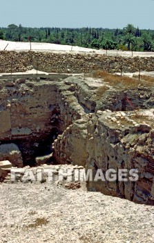 Jericho, Judea, Israel, wall, battle, War, Joshua, Elisha, elisha's spring, joshua 3--8, 2 kings 2:19-22, elisha's fountain, ain es-sultan spring, miracle, archaeology, Ruin, excavation, artifacts, antiquity, walls, battles, wars, miracles, ruins, excavations