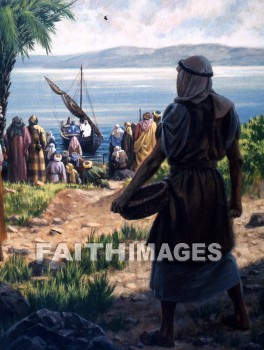 Jesus, taught, boat, shore, sea of galilee, luke 5: 1-11, boats, shores