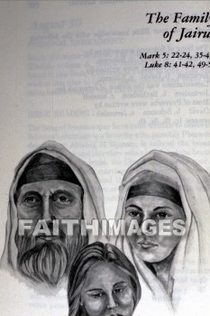 Jairus, wife, daughter, mark 5:22-43, luke 8:41-56, wives, daughters