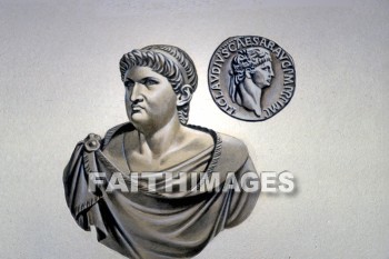Nero, Roman, emperor, drawing, Coin, bust, likeness, wicked, wickedly, wickedness, iniquitous, vile, sinful, wayward, wrong, vicious, erring, dissolute, disorderly, disreputable, corrupt, immoral, impure, evil, malevolent, evil-disposed