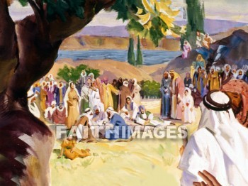 feeding the 5000, feeding the five thousand, Jesus, matthew 14:13-21, mark 6:30-44, luke 9:10-17, john 6:1-13, miracle, food, bread, loaf, fish, miracles, foods, breads, Loaves, Fishes