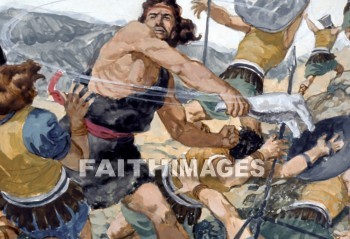 Samson, Philistines, thousand, judges 15:14-17, jawbone, donkey, battle, killed, thousands, Donkeys, battles