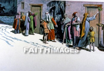 Passover, exodus 11--12, Blood, sprinkled, door, angel of death, passovers, doors