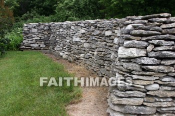 stone fence, fence, stone, farm, door county, wisconsin, fences, stones, farms