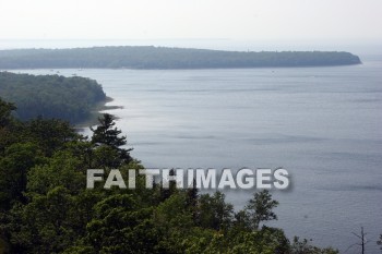 shoreline, green bay, lake, door county, wisconsin, lakes