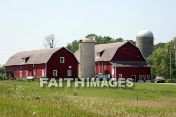 red barns, red, barn, silo, farm, door county, wisconsin, barns, silos, farms